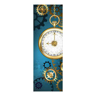 Impression Photo Steampunk Arrière - plan turquoise avec Gears