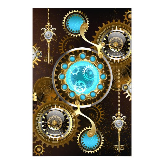 Impression Photo Steampunk Rusty Background (Devant)