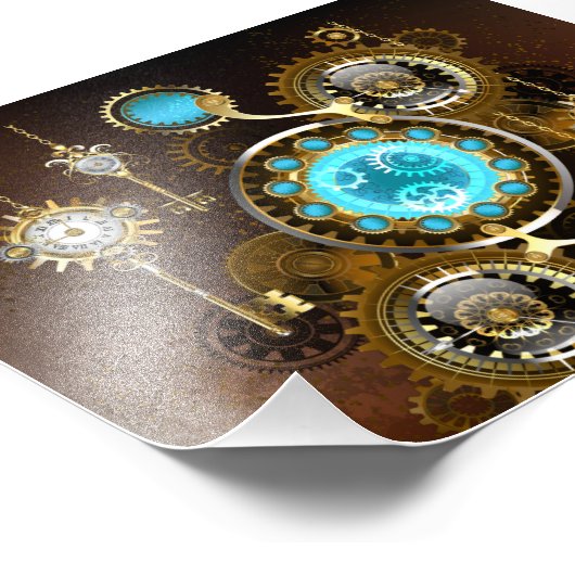 Impression Photo Steampunk Rusty Background (Coin)