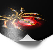 Impression Photo Steampunk spider on black (Coin)