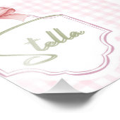 Impression Photo Stella personnalisée Baby Girl Nursery Bow&En vich (Coin)