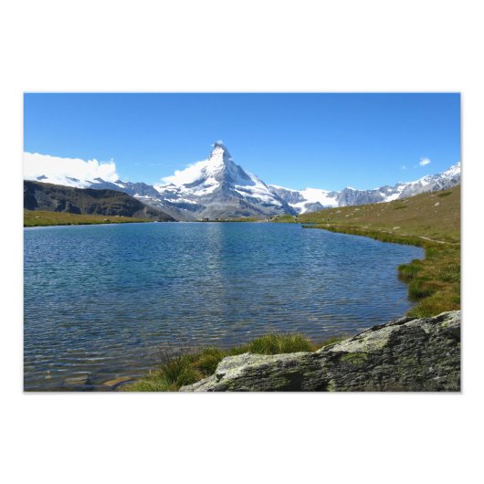Impression Photo Stellisé, Alpes du Valais (Devant)