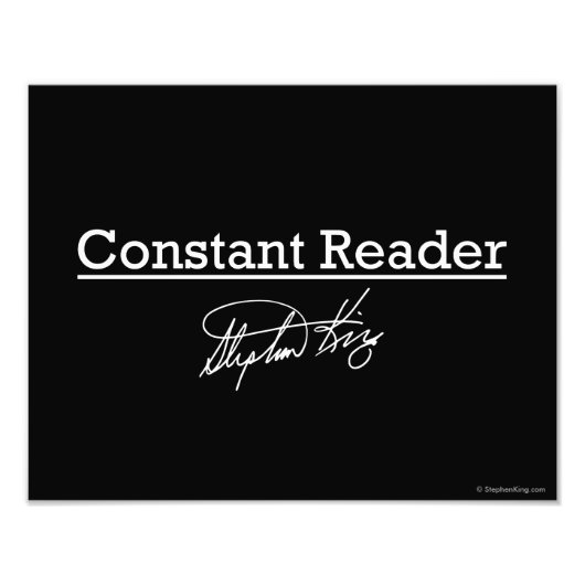 Impression Photo Stephen King, Lecteur assidu (Devant)