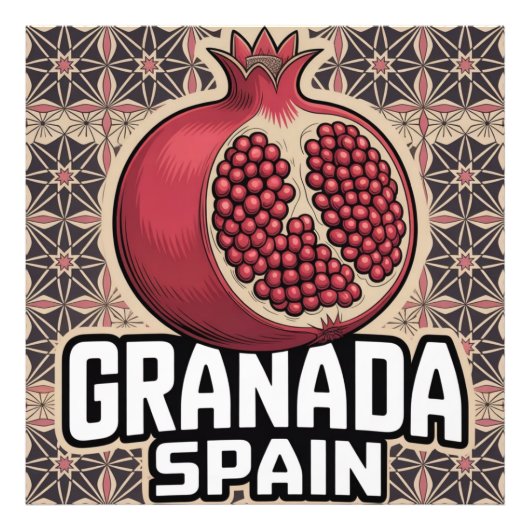 Impression Photo Sticker Grenade Espagne grenade (Devant)