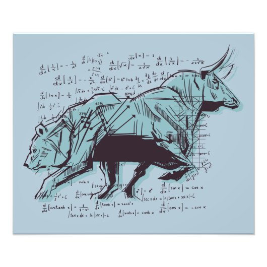 Impression Photo Stock Market Analysis Finance (Devant)