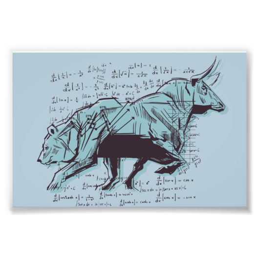 Impression Photo Stock Market Analysis Finance (Devant)