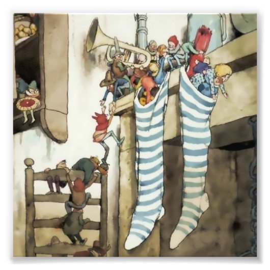 Impression Photo “Stockings at the Chimney” by W Heath Robinson (Devant)