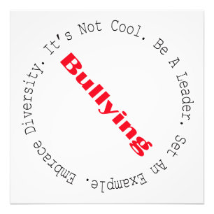 Impression Photo Stop Bullying-Outline by Shirley Taylor