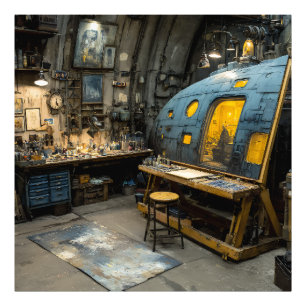 Impression Photo Studio de sous-marin d'artiste Steampunk Chaos