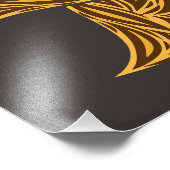 Impression Photo Style Batik Floral Abstrait africain (Coin)