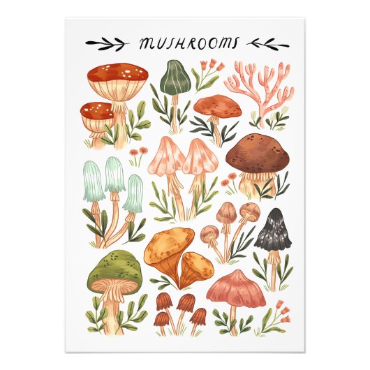 Impression Photo Style Champignons Chasseur de champignons (Devant)