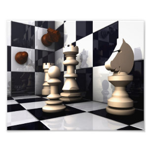 Impression Photo Style d'échecs de jeu