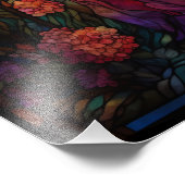 Impression Photo Style Tiffany Vitrail Verre magique Fée (Coin)