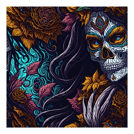 Impression Photo Sugar Skull Catrina (Devant)