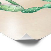 Impression Photo Suivez vos rêves | Cactus et devis aquarelle (Coin)