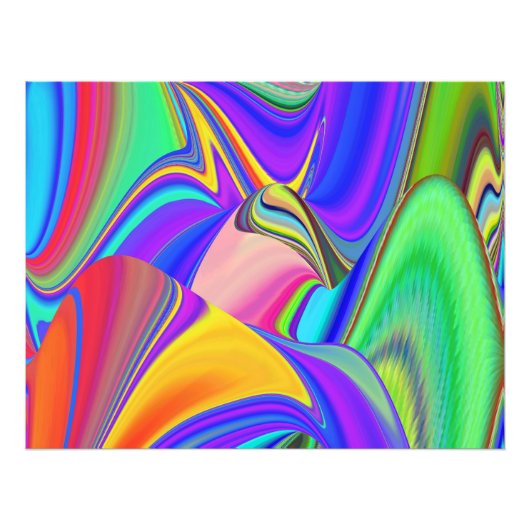 Impression Photo Summerfeel, Rainbowart 3D Abstrait (Devant)