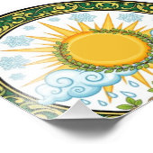 Impression Photo Sun and Rain Nature Cycle Botanical Emblem ART (Coin)