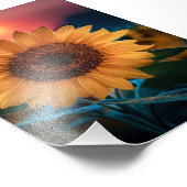 Impression Photo Sunflower coucher - Mignonne Drôle Cadeau Pour Pap (Coin)