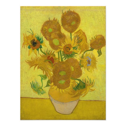 Impression Photo Sunflowers par Vincent van Gogh (Devant)