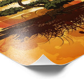 Impression Photo Sunset de Bonsai Tree (Coin)