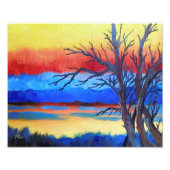 Impression Photo Sunset Lakeside (Devant)