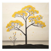 Impression Photo Sunshine Mimosa Peinture d'arbre (Devant)