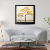 Impression Photo Sunshine Mimosa Peinture d'arbre