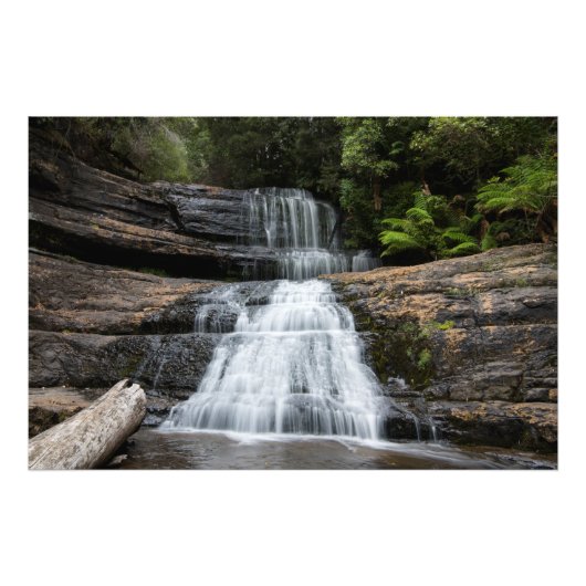 Impression Photo Superbe cascade en Tasmanie (Devant)