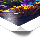 Impression Photo Superbe espace par défaut avec planètes mystiques  (Coin)