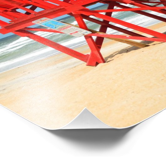 Impression Photo support de sauveteur vide (Coin)