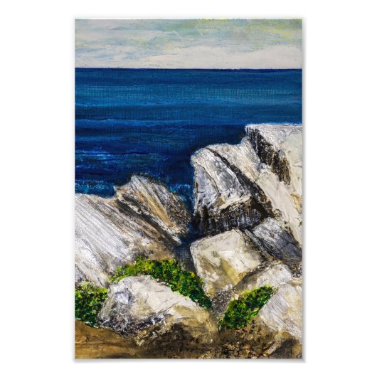 Impression photo - Sur les rochers (Devant)