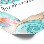 Impression Photo Surf Anniversaire Fête Reef Freshments Signal (Coin)