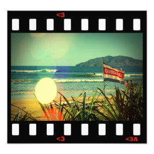 Impression Photo surf Costa Rica de plage