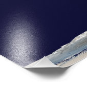 Impression Photo Surface terrestre, Eau faible et Topogra ombragé (Coin)