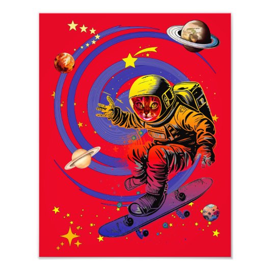 Impression Photo Surfer sur le vortex (Devant)