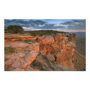 Impression Photo Surplomb de canyon dans l'Island in the sky