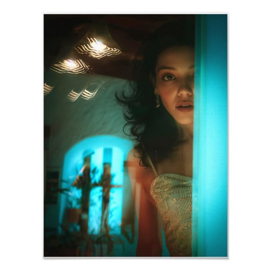 Impression Photo Surprise, sortir d'une porte (Devant)