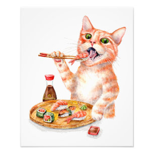 Impression Photo Sushi Cat