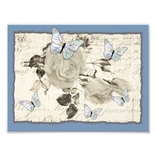 Impression Photo SW Rose et papillon (Devant)