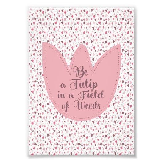 Impression Photo Sweet Simple Tulip Motif rose - Toutes les directi (Devant)