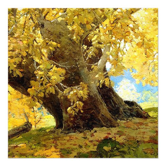 Impression Photo Sycomore en automne par Edgar Payne (Devant)