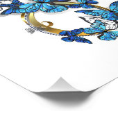 Impression Photo Symbol Infinity of Blue Morpho Butterflies (Coin)