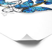 Impression Photo Symbol Infinity of Blue Morpho Butterflies (Coin)