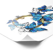 Impression Photo Symbol Infinity of Blue Morpho Butterflies (Coin)