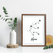 Impression Photo Symbole Aquarius Zodiac Cadeau Aquarius Cadeau Ann