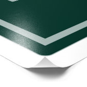 Impression Photo Symbole chimique de l'élément de zinc chimie formu (Coin)