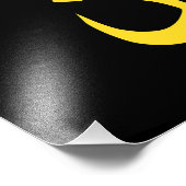 Impression Photo Symbole chrétien Nazaréen Solidarité sur Noir (Coin)