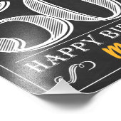 Impression Photo Symbole d'anniversaire heureux à 50 ans (Coin)