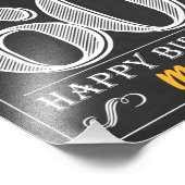 Impression Photo Symbole d'anniversaire heureux de 60 ans (Coin)