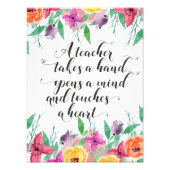 Impression Photo Symbole de bienvenue de l'enseignant Enseignant re (Devant)